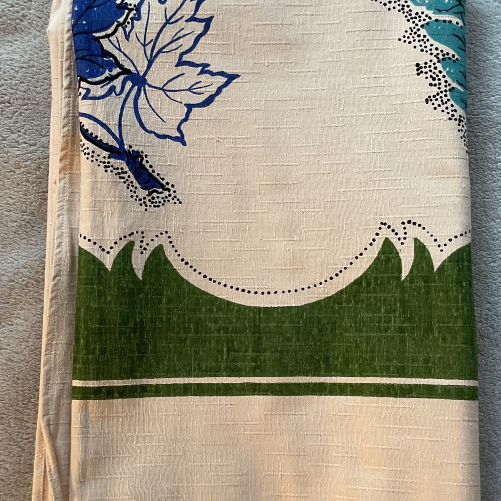Vintage Floral Tablecloth 60” x 84”